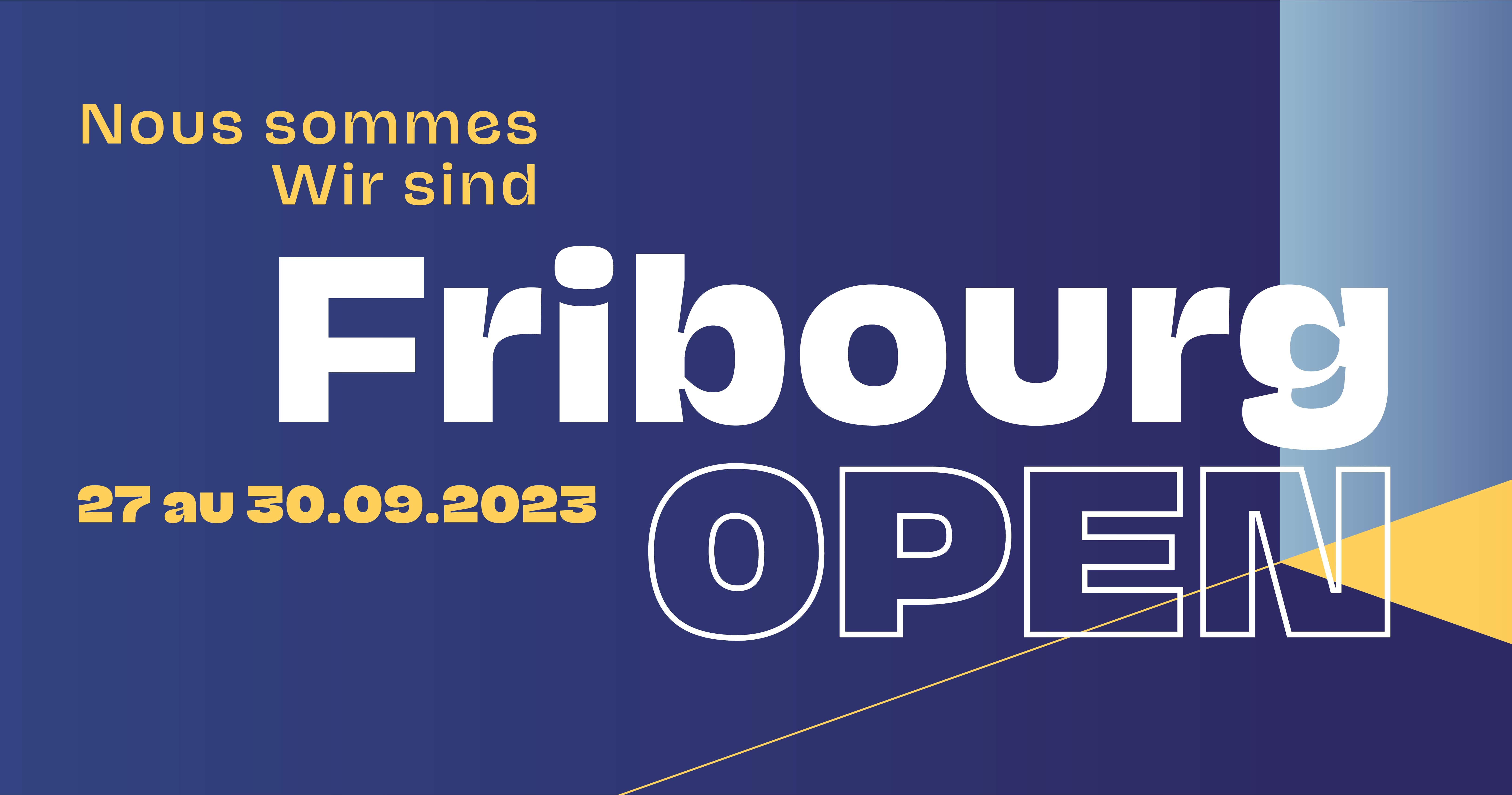 Affiche de Fribourg OPEN 2023 par CCIF